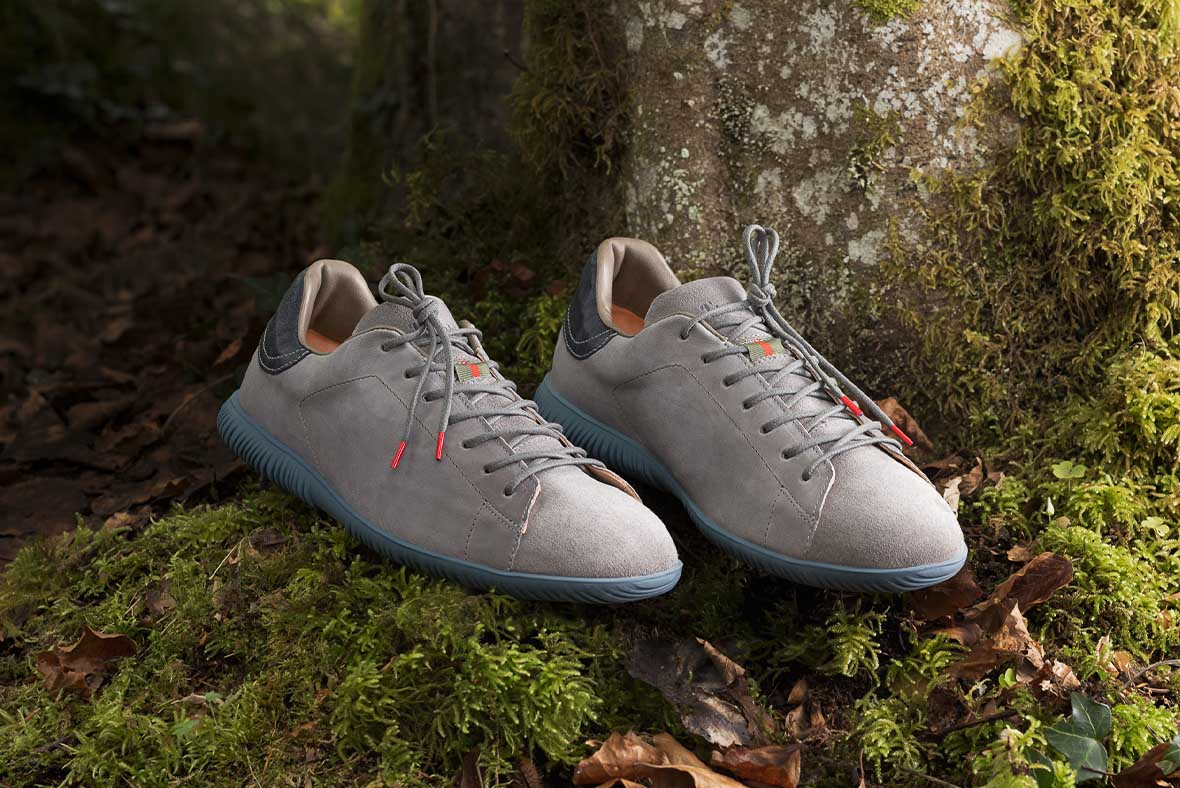 Think! HAUKI Men Sneakers low with Lacing - Material: Nappa Leather - Color: Grey